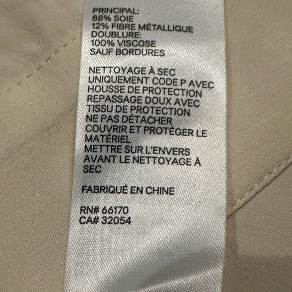 Zimmermann Cream Metallic Dot Long-Sleeve Mini Dress - Picture 13 of 16